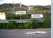 Abzweigung Ri. Sra. Saúde